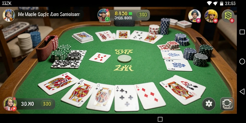 Tampilan gameplay yang seru dari 33ZK dalam bermain Gaple.