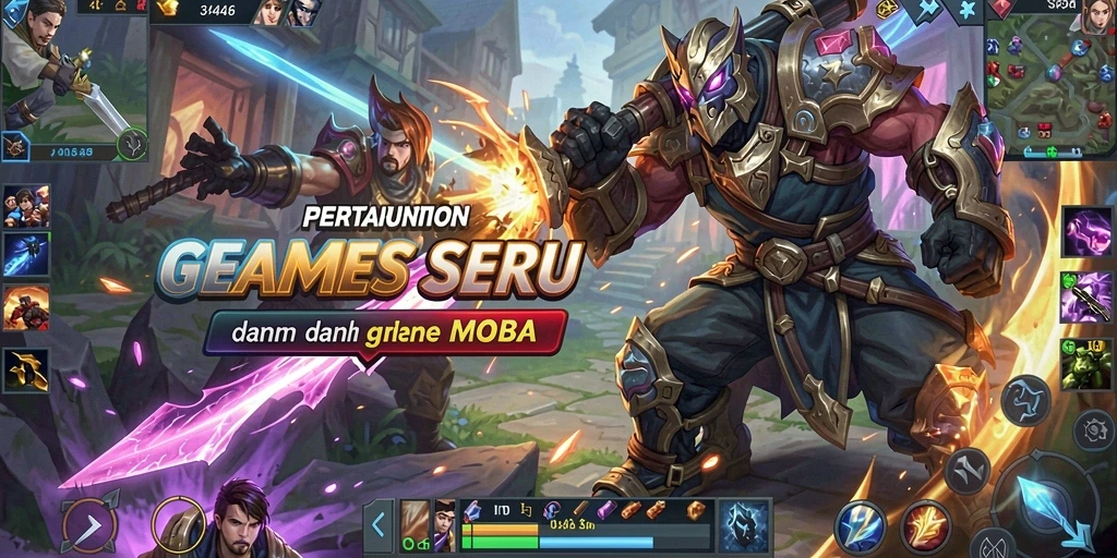 Tangkapan layar gameplay MOBA yang mendebarkan di 3446.
