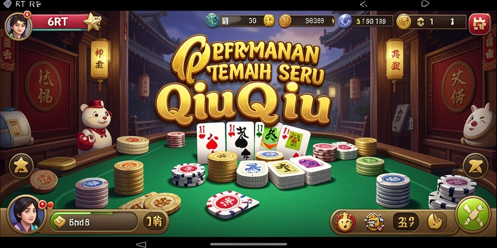 Tampilan gameplay QiuQiu yang menarik dan seru.