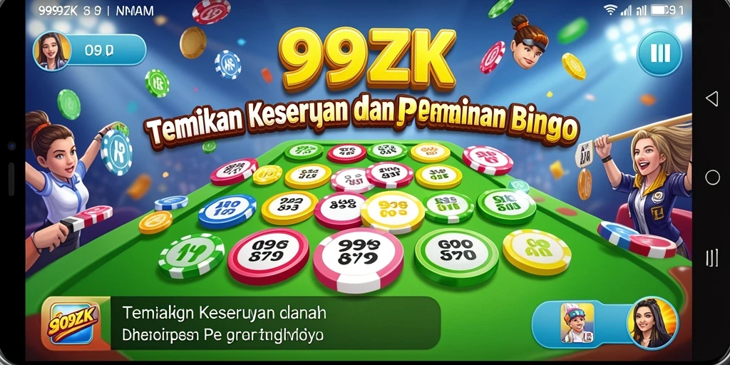 Tampilan gameplay Bingo yang menarik di 999ZK.
