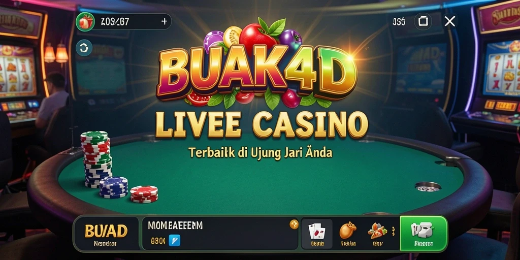 Tampilan gameplay Live Casino yang mengesankan di BUAH4D.
