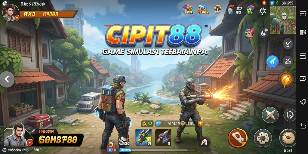 Tampilan gameplay simulasi yang imersif di CIPIT88.