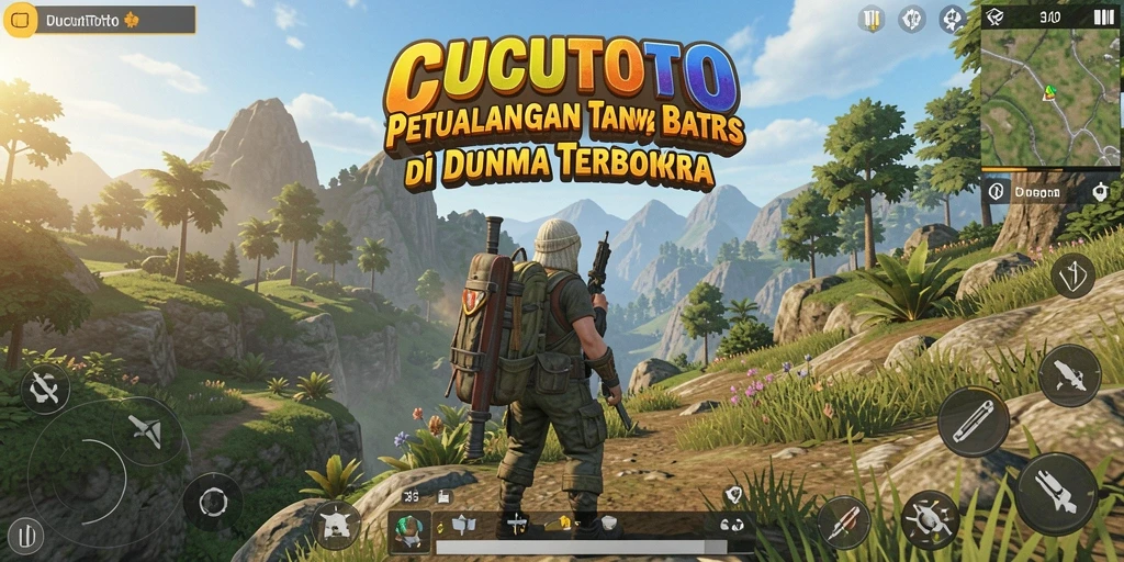 Tampilan utama gameplay CUCUTOTO di dunia terbuka yang menakjubkan.