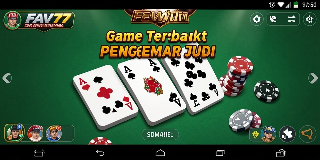Tampilan gameplay seru dalam FAV77 dengan fitur Domino.