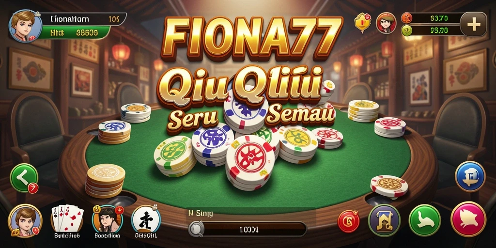 Tampilan gameplay QiuQiu yang seru dan kompetitif.