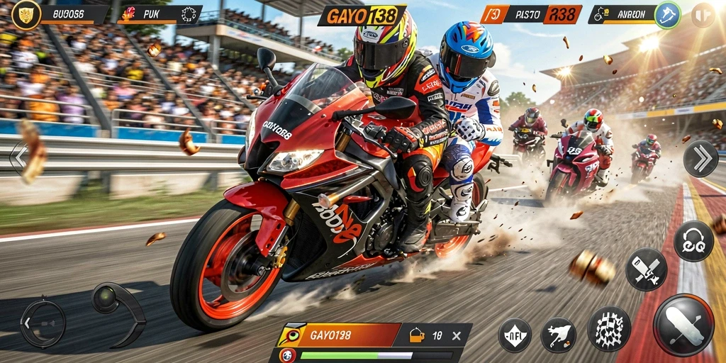 Tampilan aksi balapan motor yang mendebarkan di GAYO138.