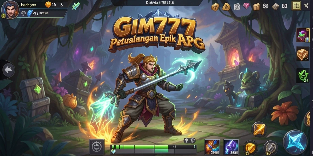 Tampilan gameplay aksi terbaik di GIM777, penuh petualangan dan pertarungan.