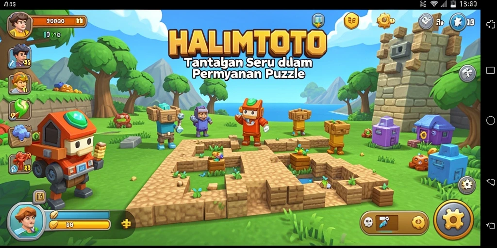 Tampilan gameplay mencengangkan pada <strong>HALIMTOTO</strong> dengan tantangan puzzle yang menarik.