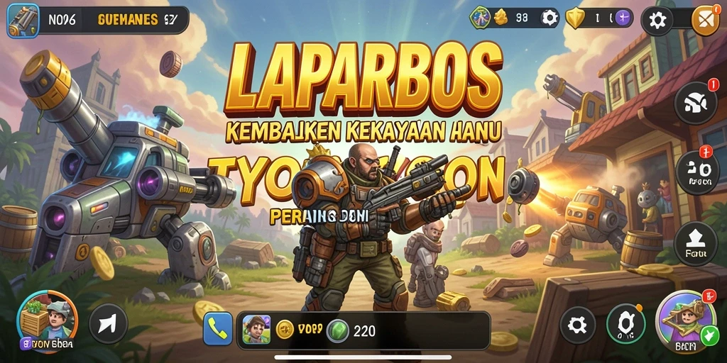Tampilan screenshot menampilkan gameplay Tycoon yang seru dan strategis.
