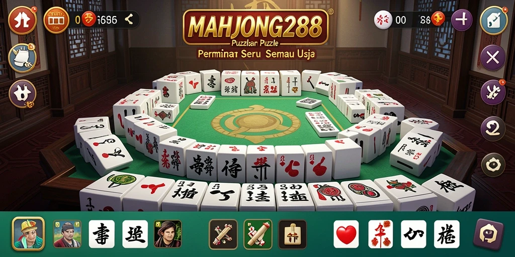Tampilan gameplay seru dari MAHJONG288 yang menghibur dan menantang.