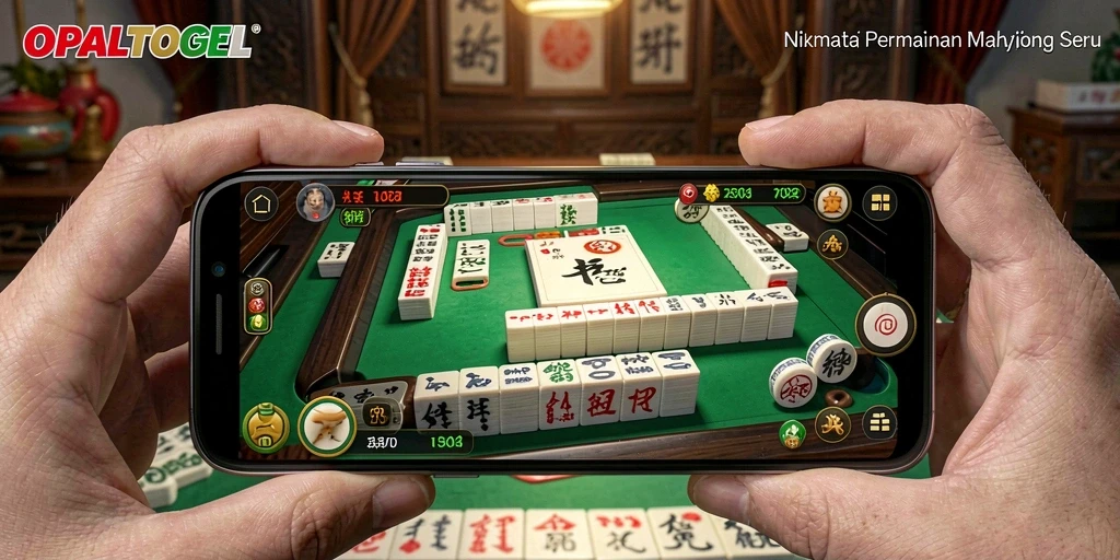 Tangkapan layar OPALTOGEL menampilkan gameplay menarik Mahjong.