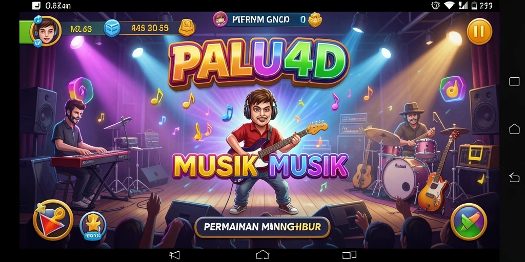Tampilan gameplay PALU4D yang penuh warna dan dinamis.