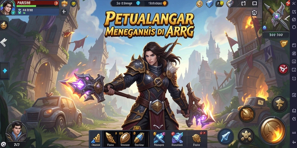 Tampilan gameplay menakjubkan dari PARIS88 dengan aksi ARPG yang mendebarkan.