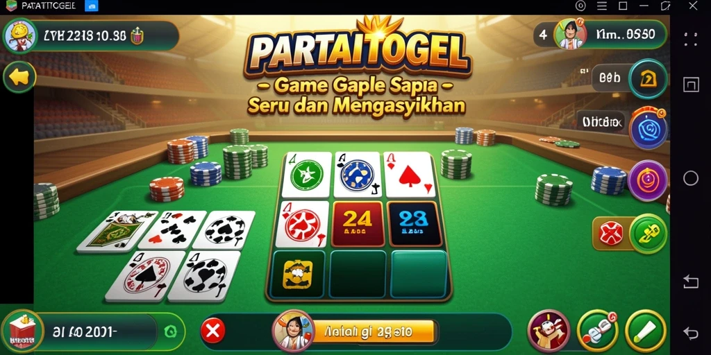 Gameplay seru dari PARTAITOGEL yang menghadirkan permainan Gaple.
