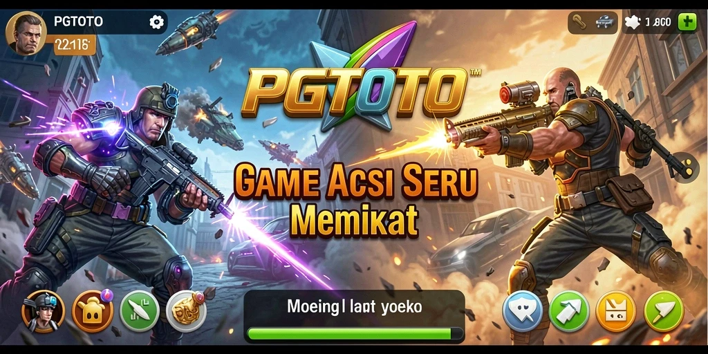 Screenshot PGTOTO menunjukkan aksi seru di gameplay.