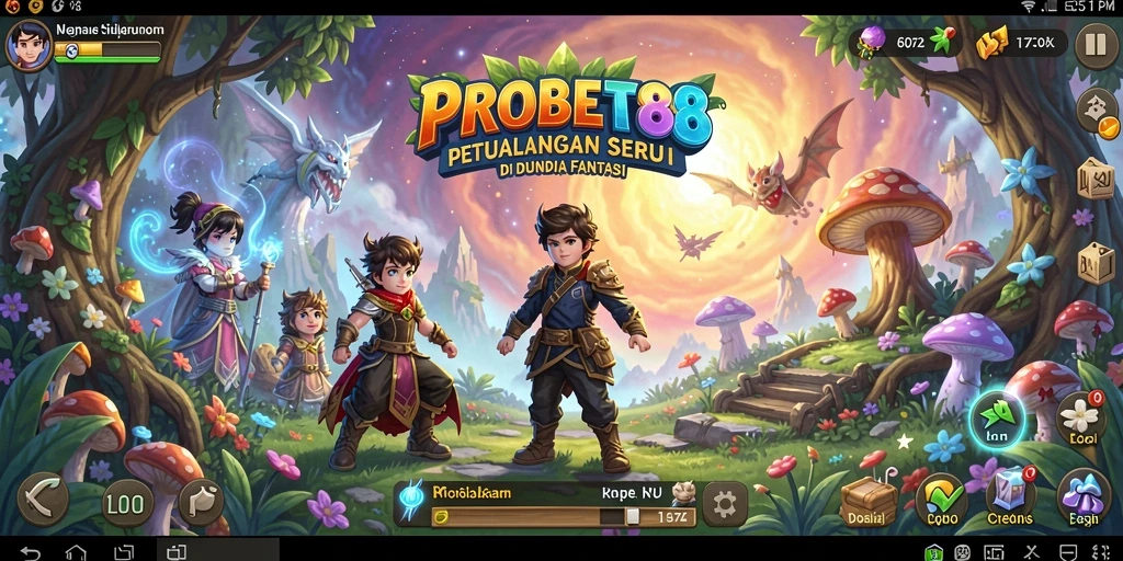 Screenshot gameplay PROBET88 yang menampilkan aksi petualangan yang mendebarkan.