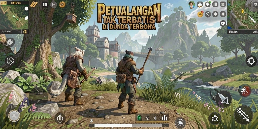 Gameplay seru dalam dunia terbuka yang luas.
