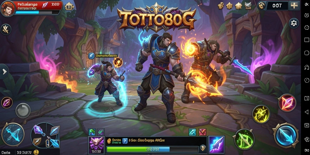 Tampilan aksi mendebarkan dalam <strong>TOTO80</strong> dengan pertarungan melawan monster.