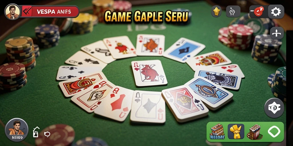 Screenshot gameplay menarik VESPA69 saat bermain Gaple.