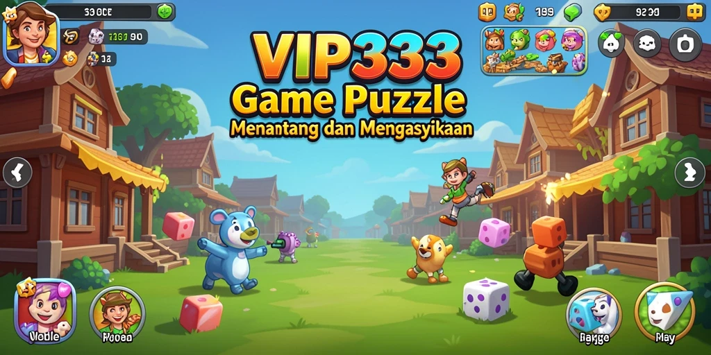 Tampilan gameplay menantang dari VIP333 dengan berbagai teka-teki kreatif.