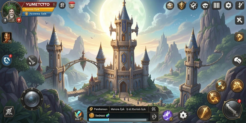Gameplay <strong>YUMETOTO</strong> dengan menara dan strategi pertahanan yang menakjubkan.