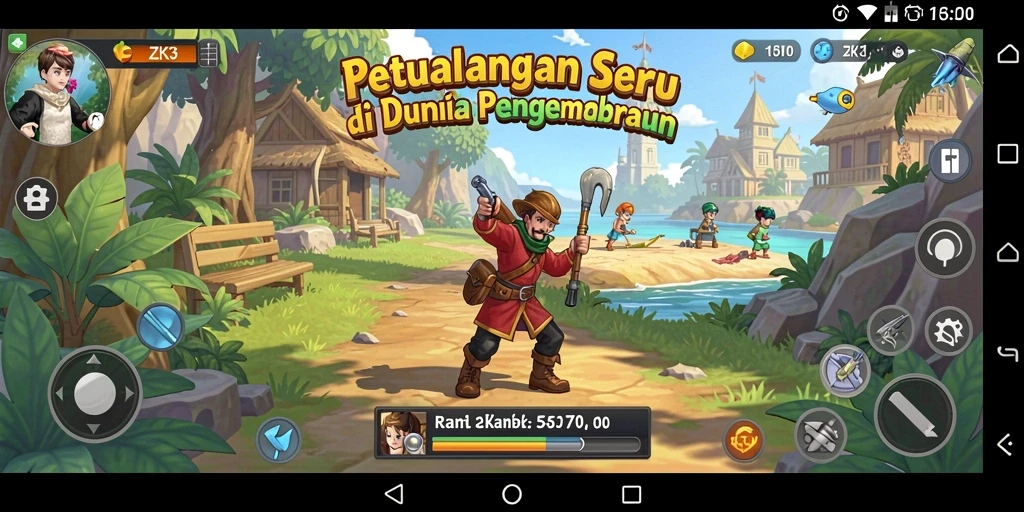 Tampilan gameplay ZK3 yang menegangkan dan menakjubkan.