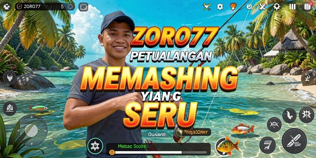 Screenshot gameplay menarik dari ZORO77 yang menampilkan momen memancing yang seru.